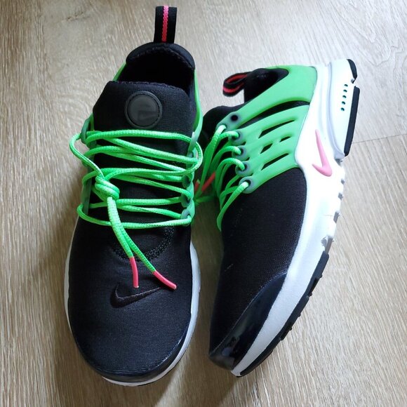 Nike Kids Sneakers in Black, Green, and Pink - Picture 3 of 11
